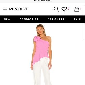 NWOT Amanda Uprichard one shoulder top